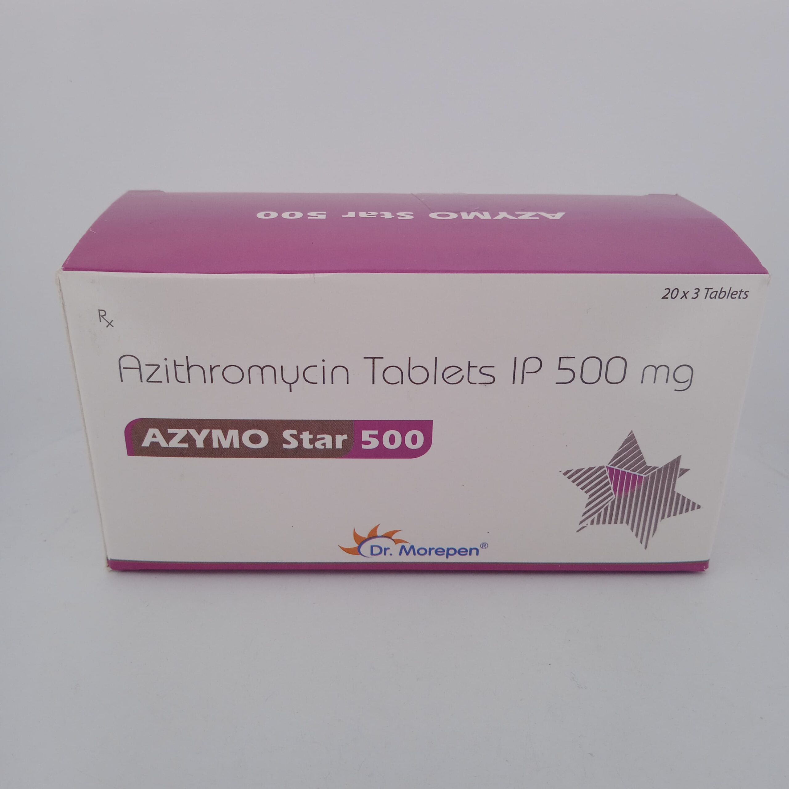 AZYMO STAR 500 MG - 3 TABLETS