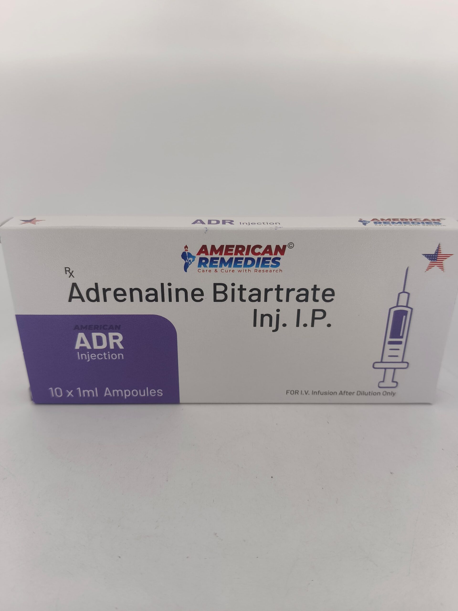 ADR INJECTION - 10 AMPOULES OF 1ML