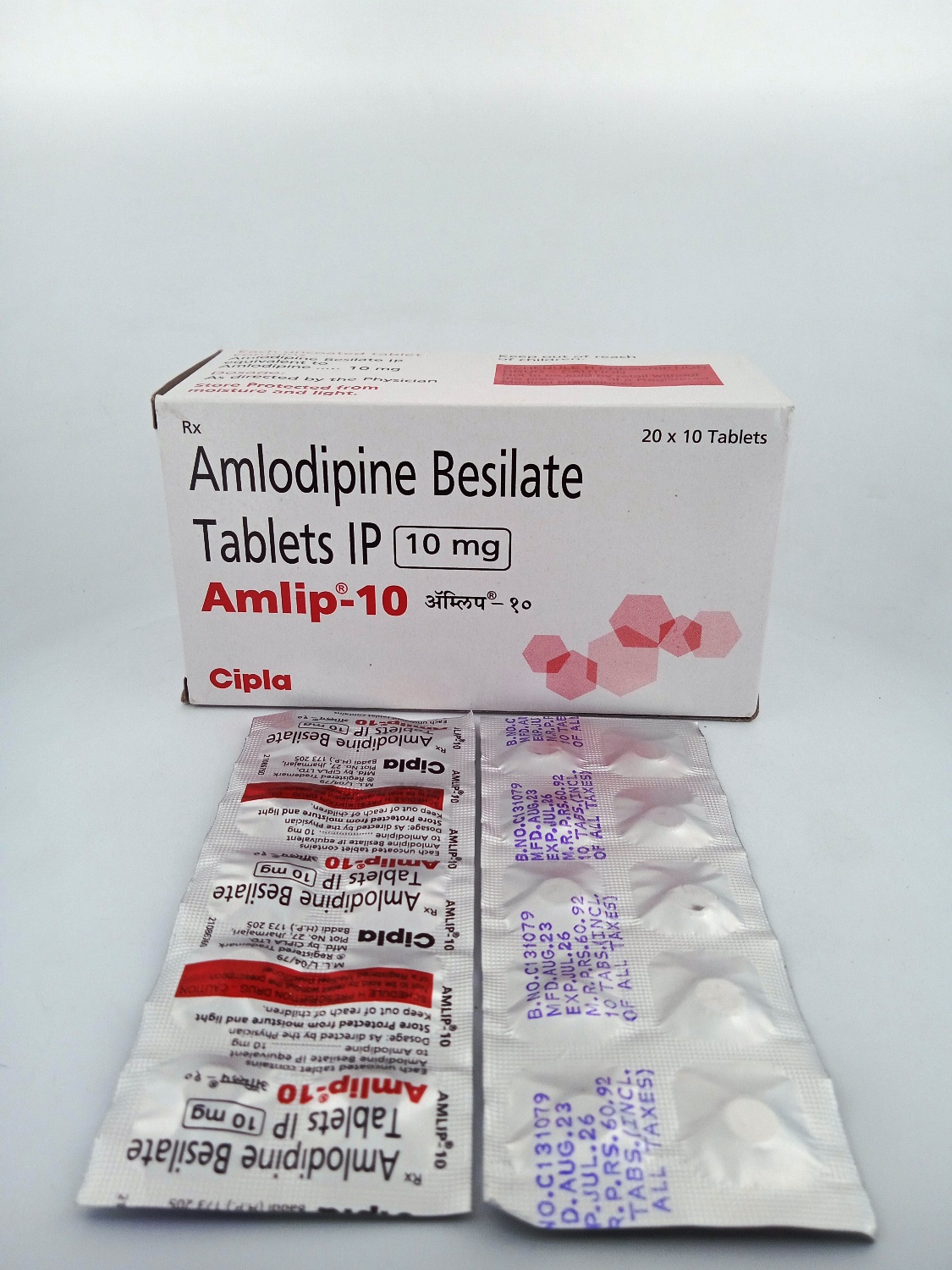 AMLIP 10 MG - 10 TABLETS