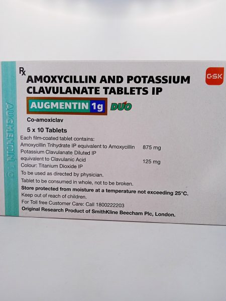 AUGMENTIN 1 G DUO - 10 TABLETS
