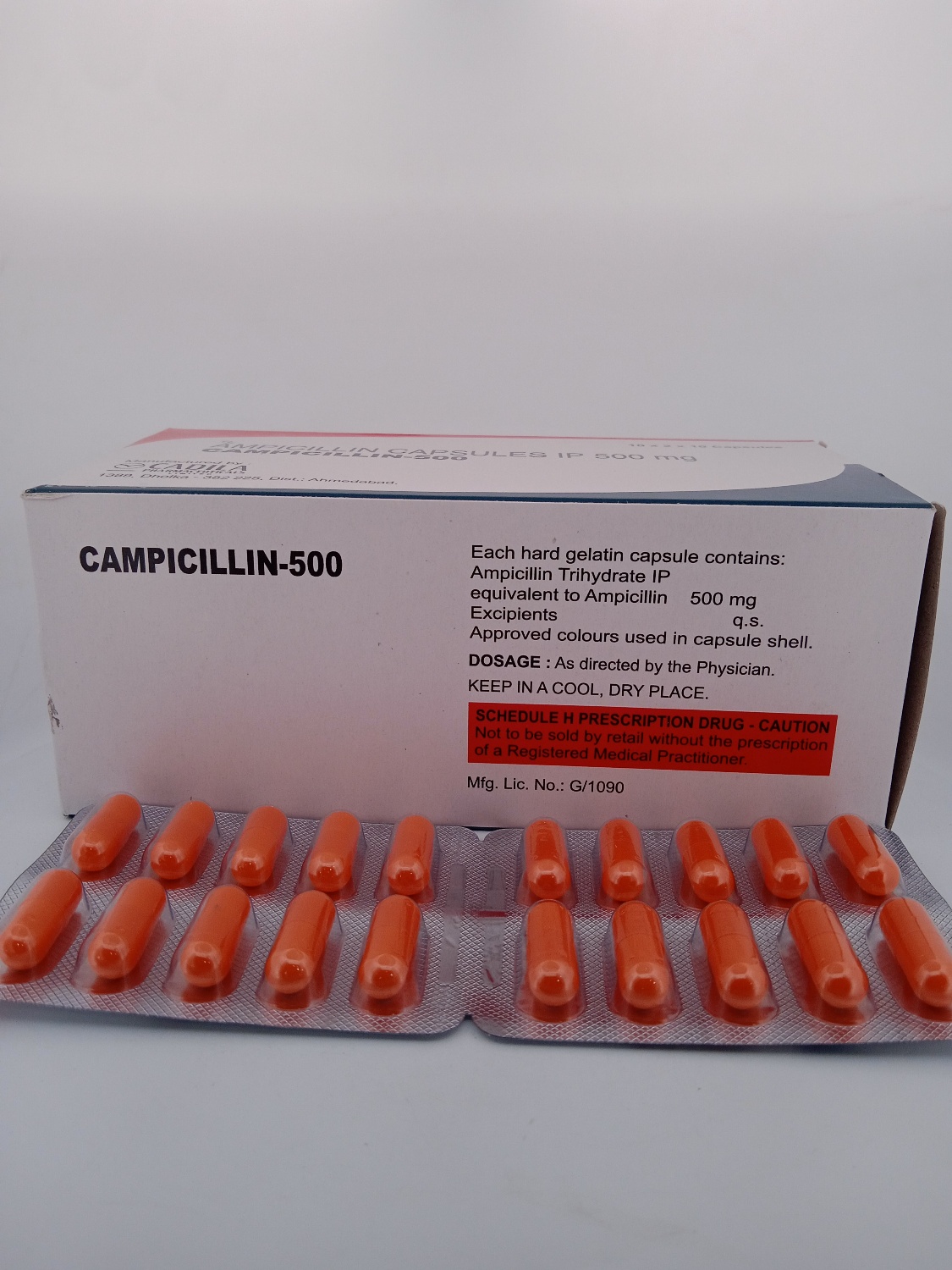 CAMPICILLIN 500 MG - 10 CAPSULES - Image 4