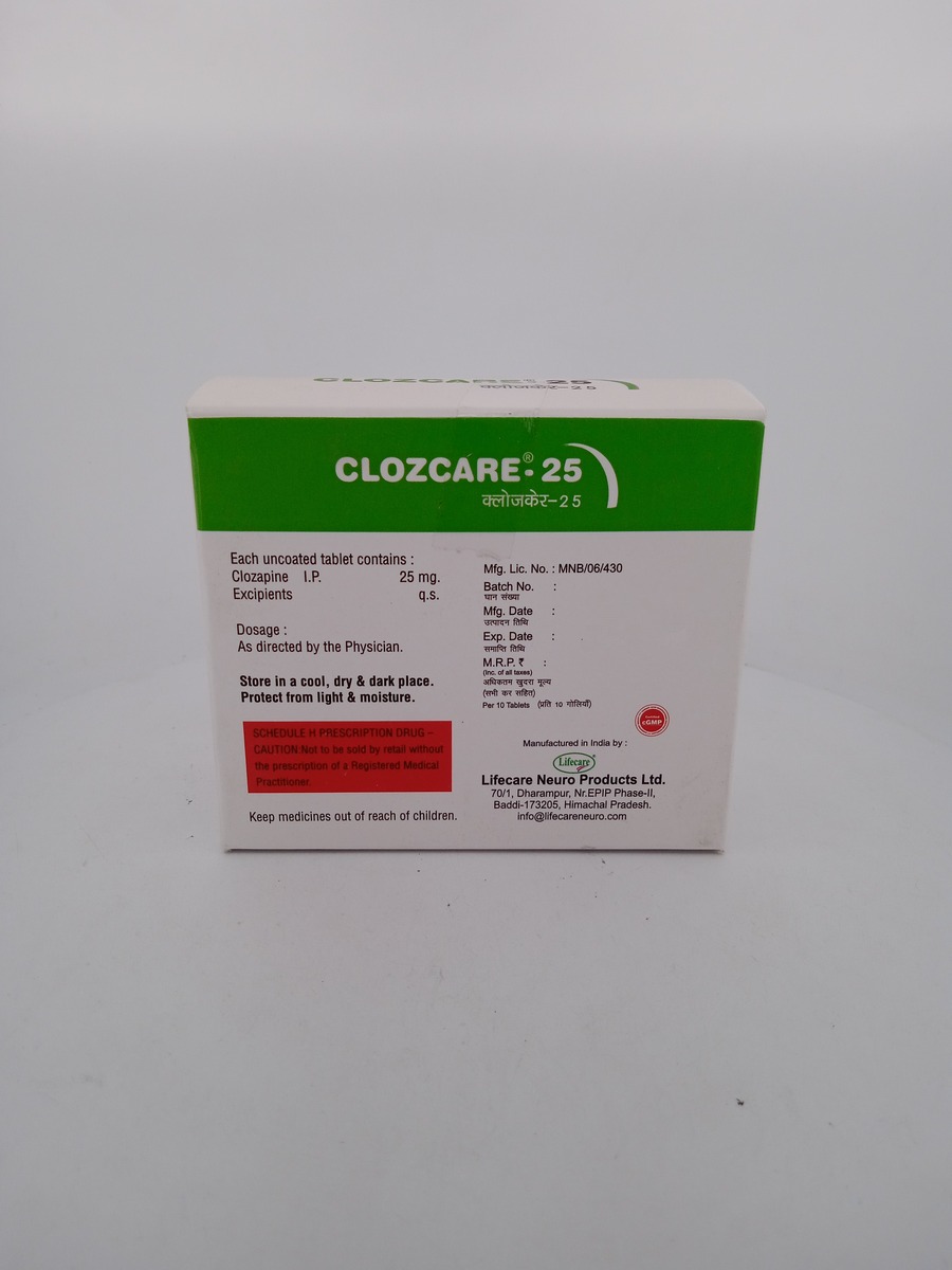 CLOZCARE 25 MG - 10 TABLETS - Image 4