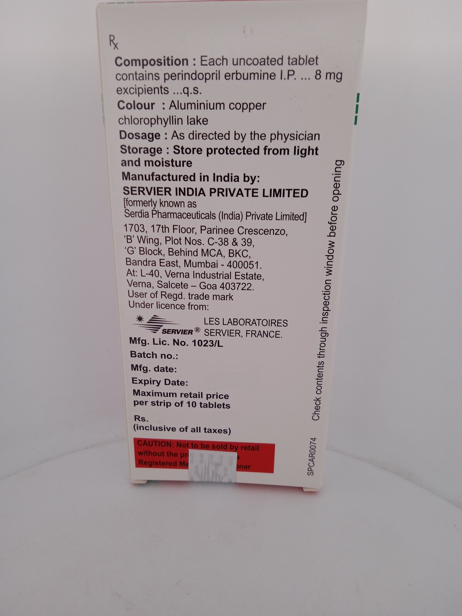 COVERSYL 8 MG - 10 TABLET - Image 4