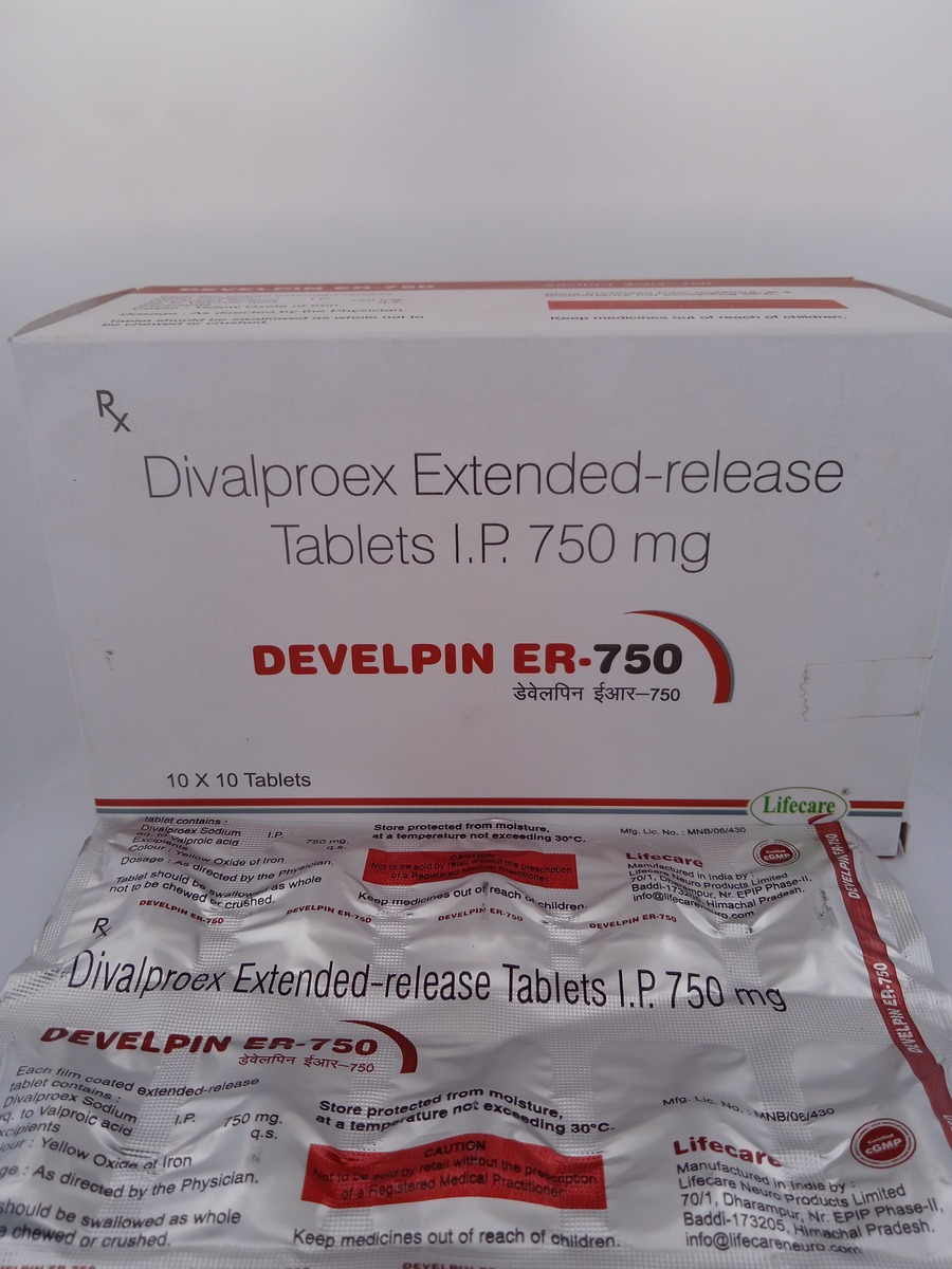 DEVELPIN ER 750 MG - 10 TABLETS - Image 2