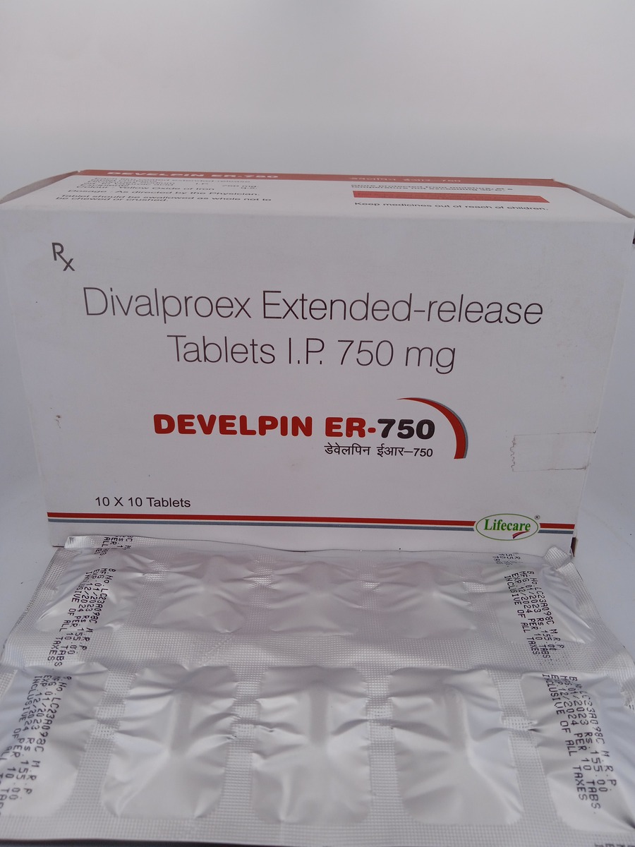 DEVELPIN ER 750 MG - 10 TABLETS - Image 3