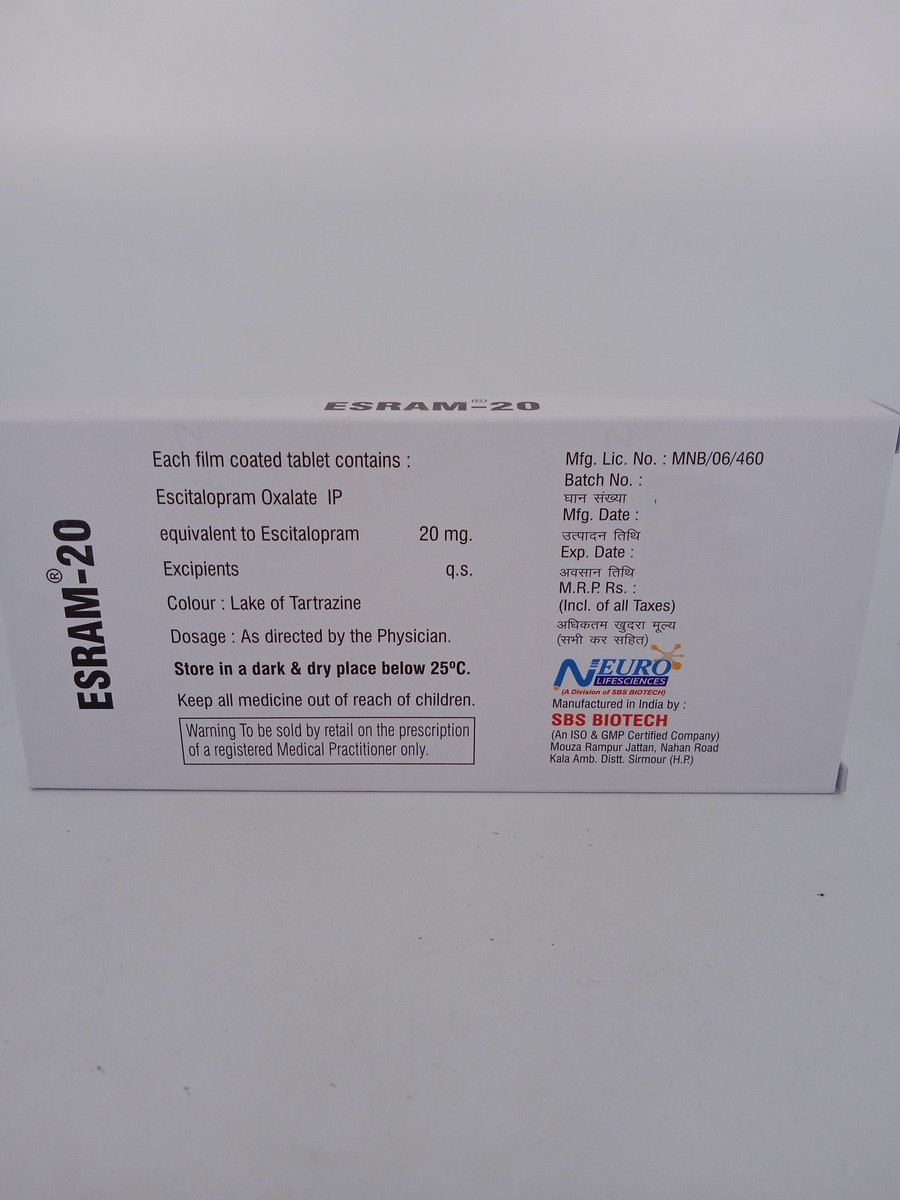 ESRAM 20 MG - 10 TABLETS - Image 4
