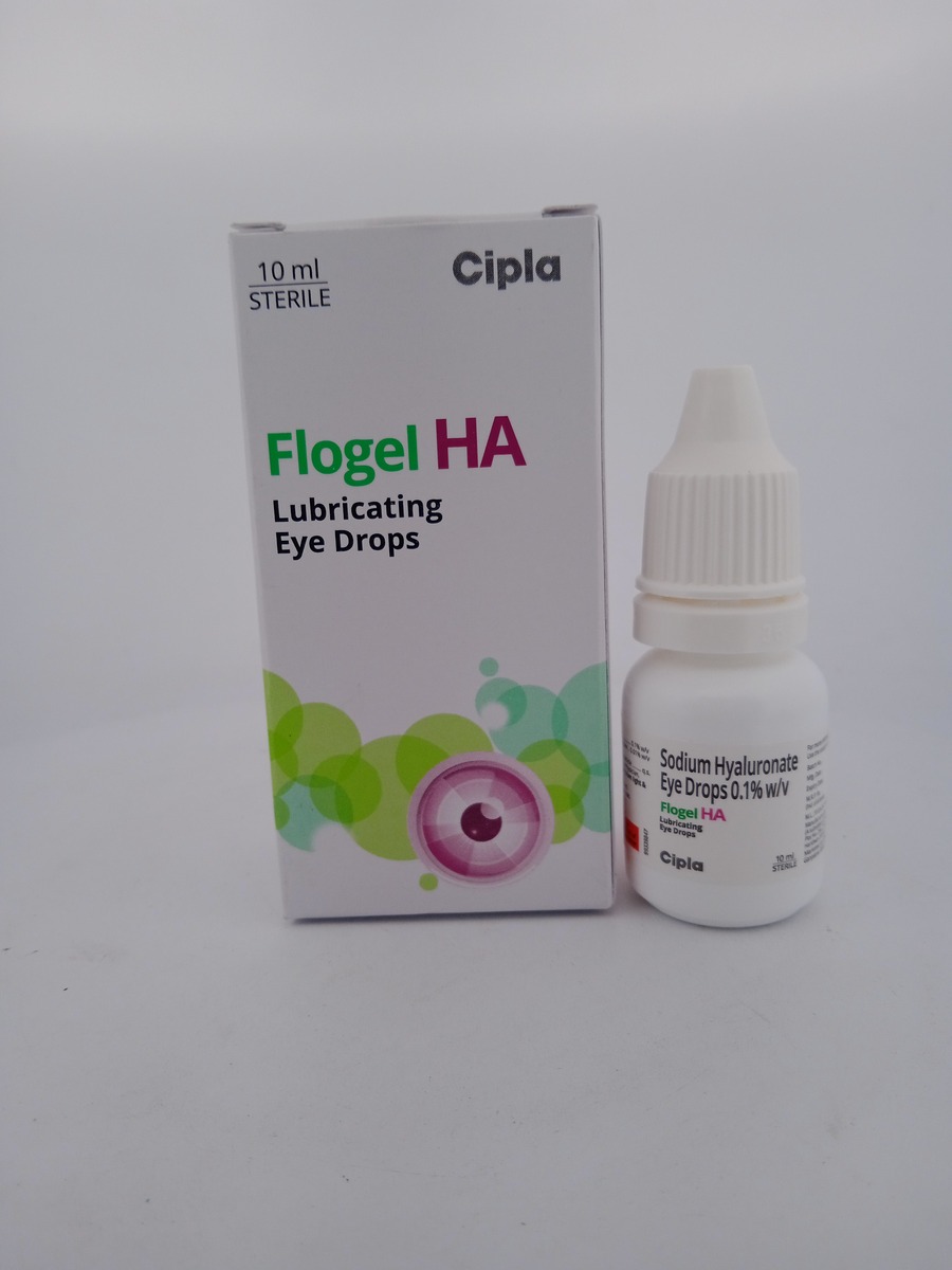 FLOGEL HA LUBRICATING EYE DROPS - 1 BOTTLE OF 10ML - Image 2