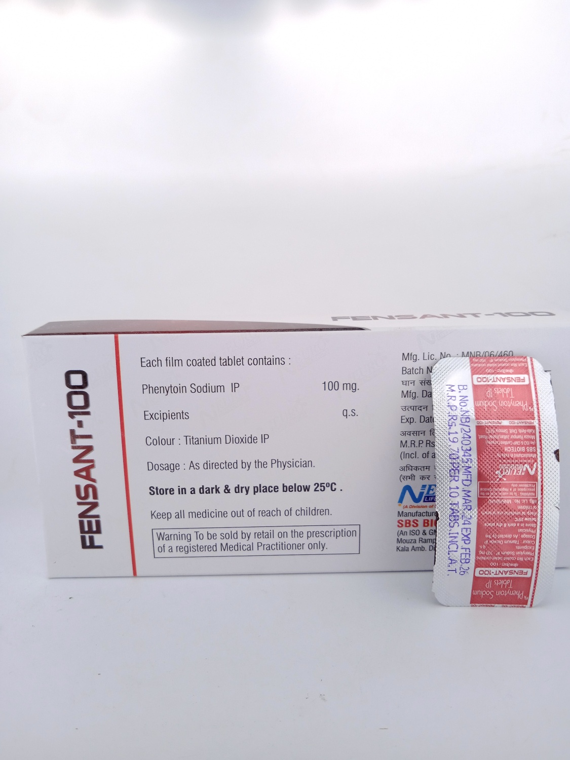 FENSANT 100 MG - 10 TABLETS - Image 4