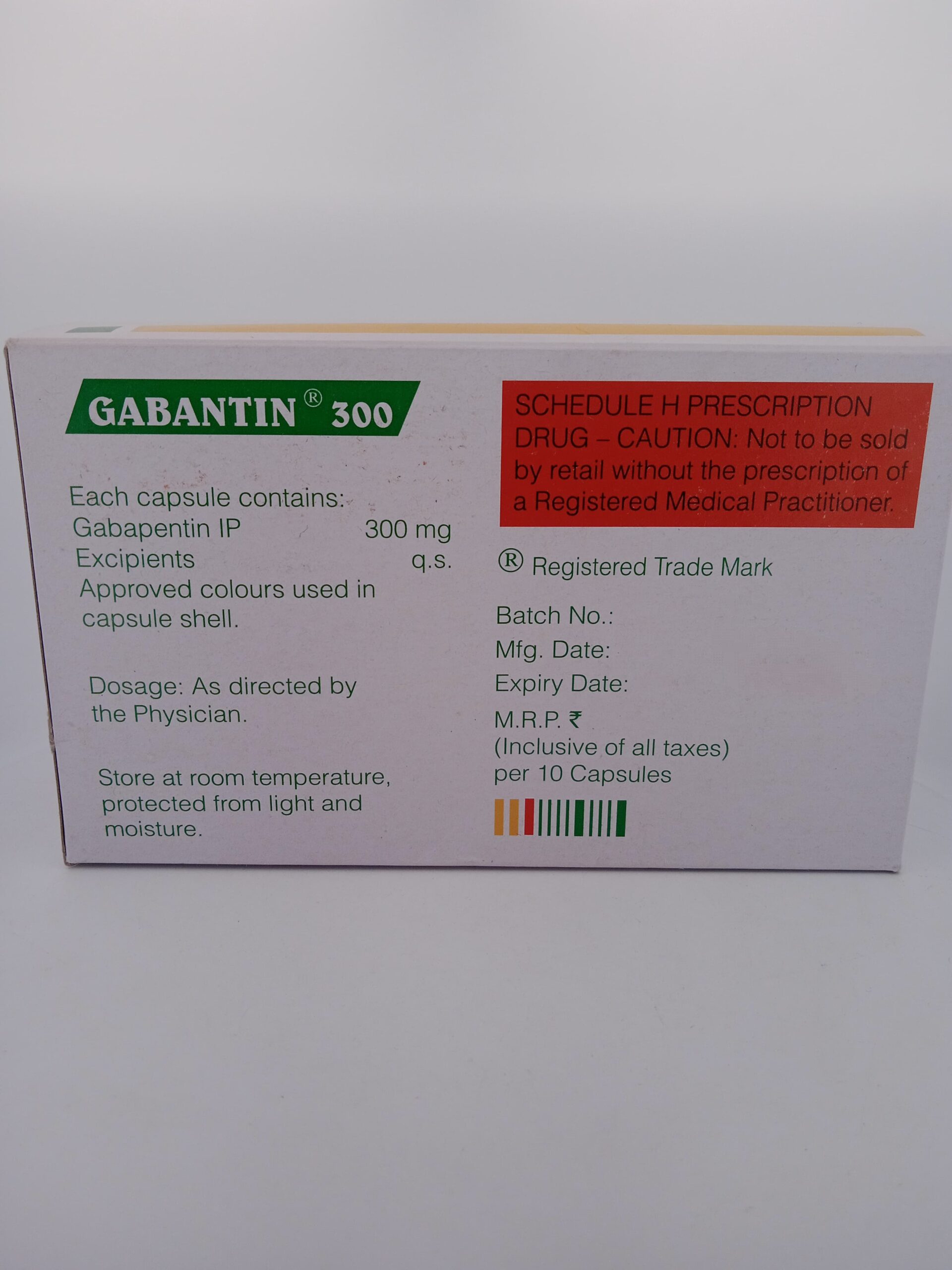 GABANTIN 300 MG - 10 CAPSULES - Image 4