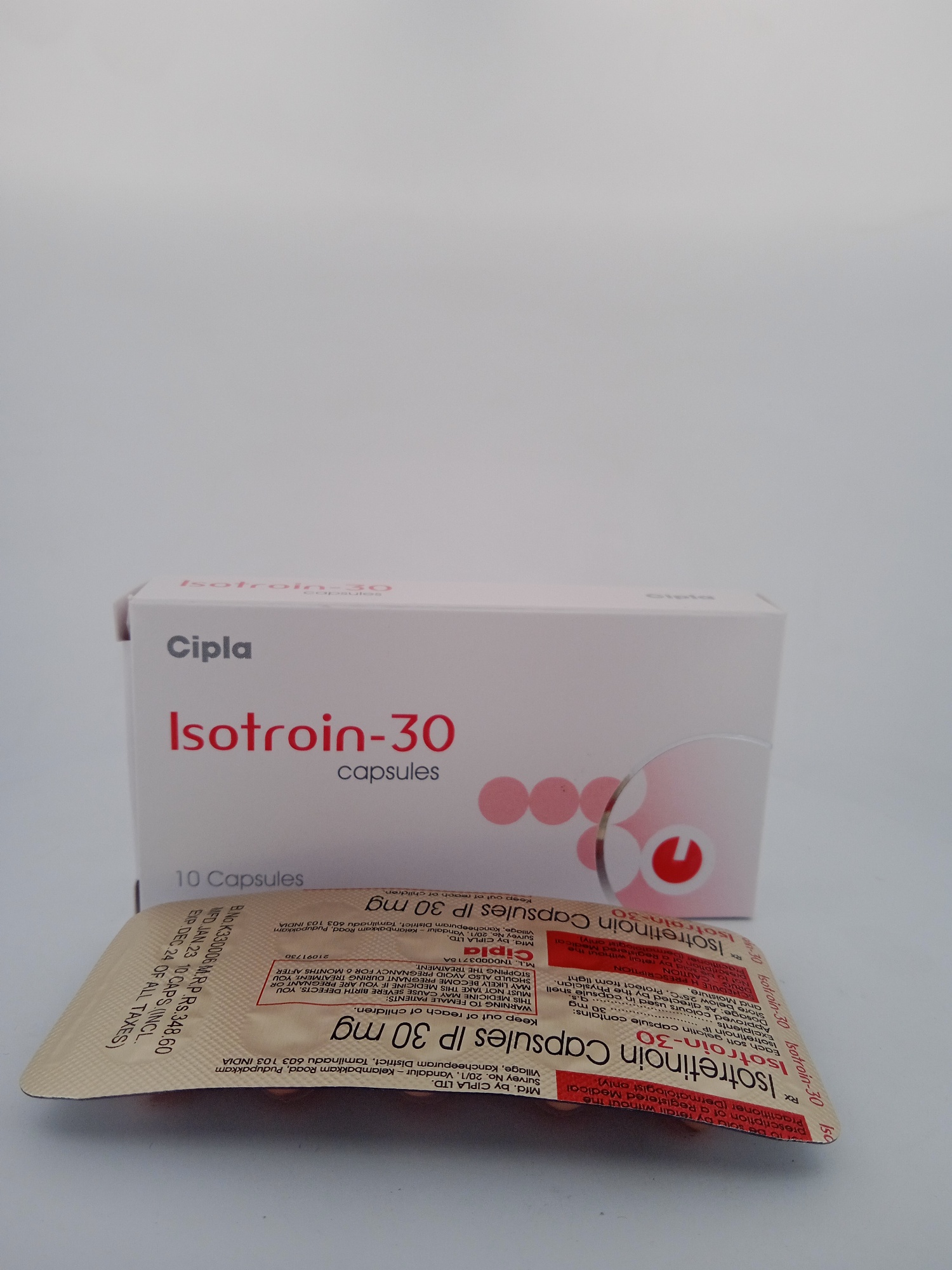 ISOTROIN 30MG - 10 CAPSULES - Image 3