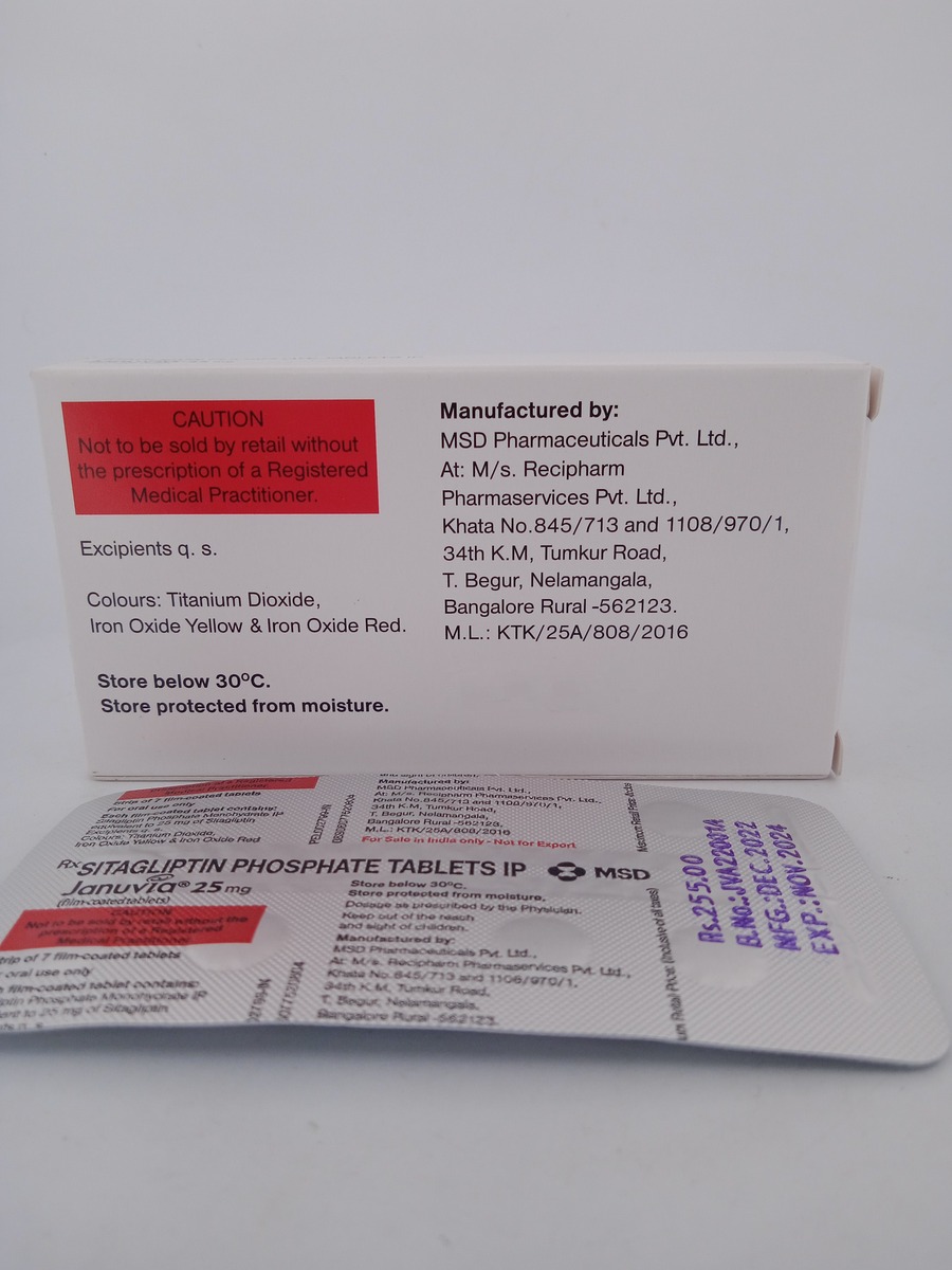 JANUVIA 25 MG - 7 TABLETS - Image 4