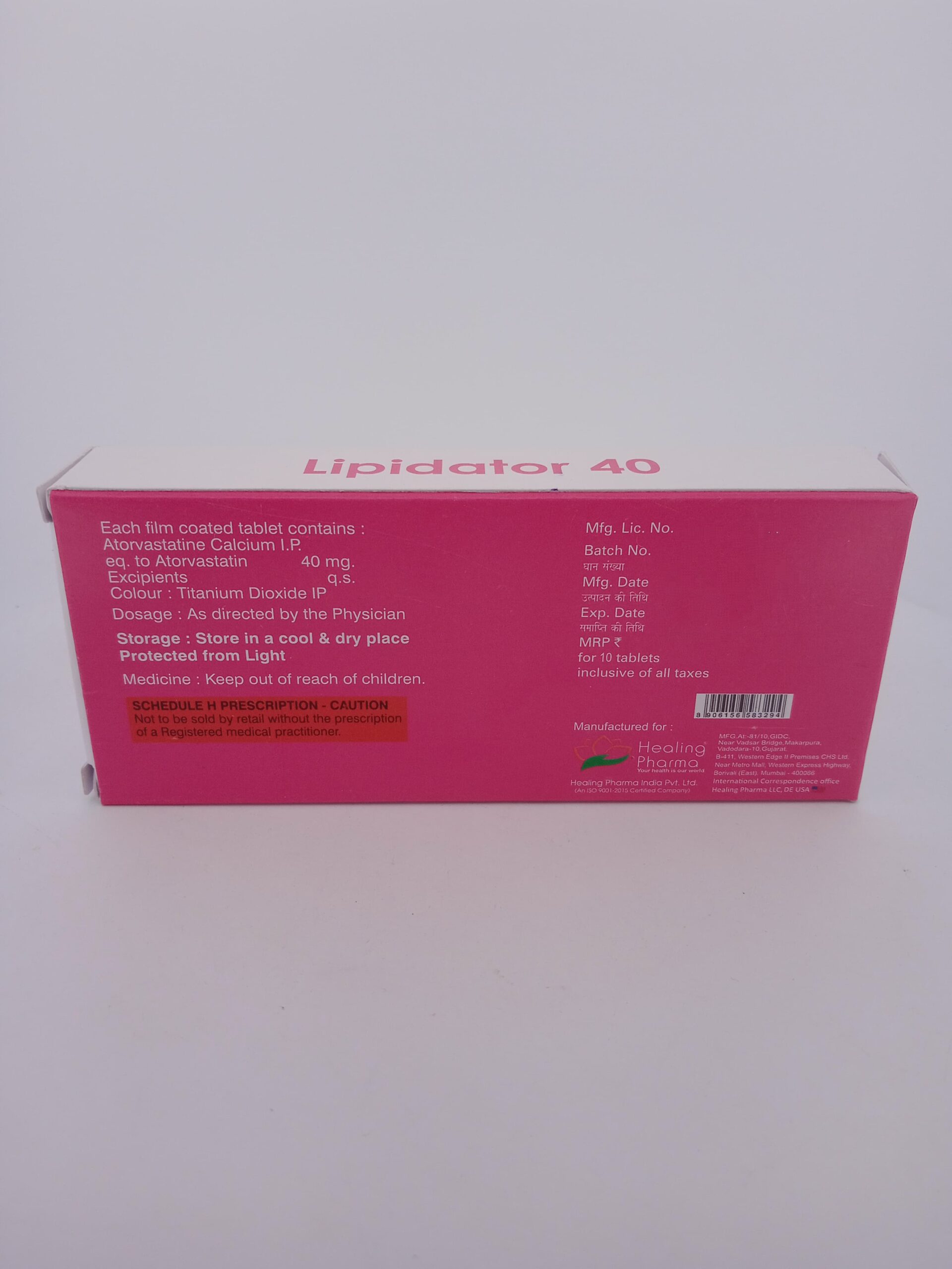LIPIDATOR 40 MG - 10 TABLETS - Image 4