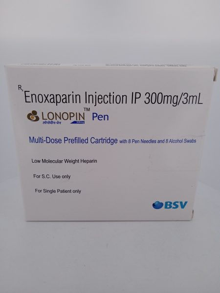 LONOPIN PEN - 1 PEN WITH 8 NEEDLES AND 8 ALCOHOL SWABS