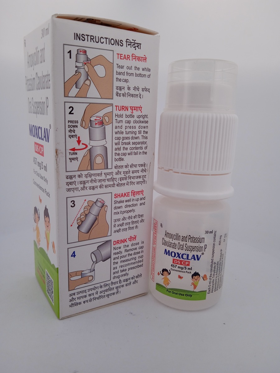 MOXCLAV DS CP 457MG/5ML - 1 BOTTLE OF 30ML - Image 4