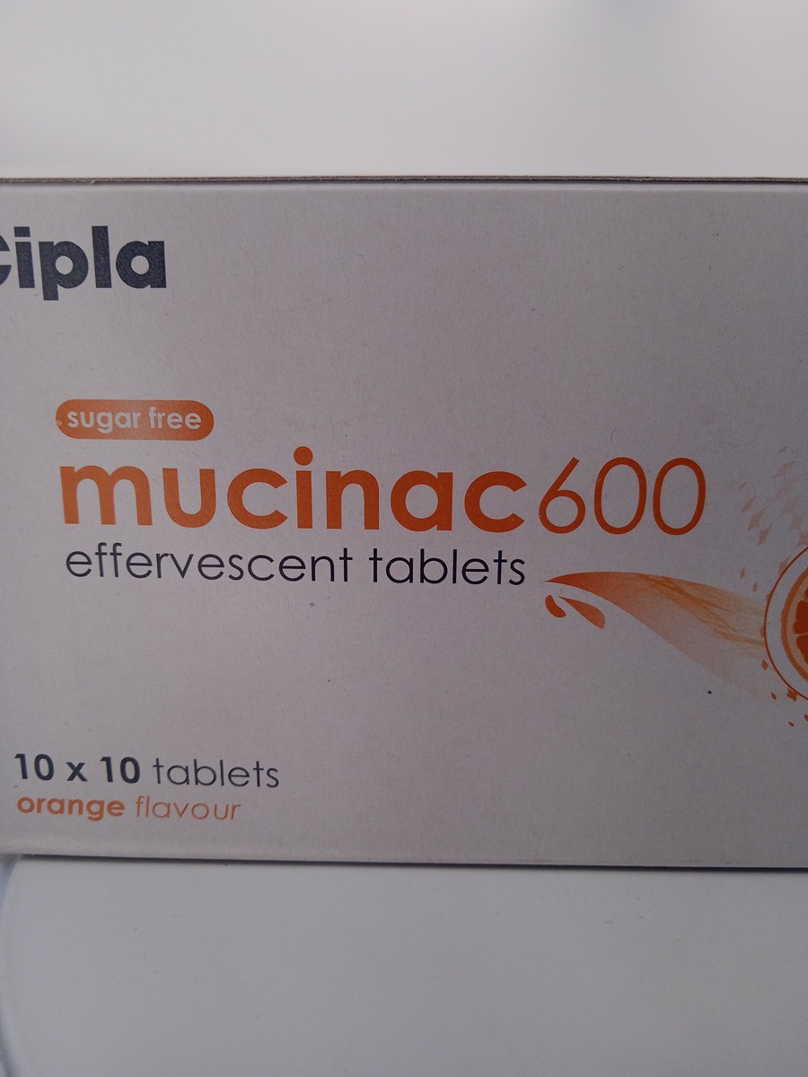 MUCINAC 600 MG - 10 TABLETS