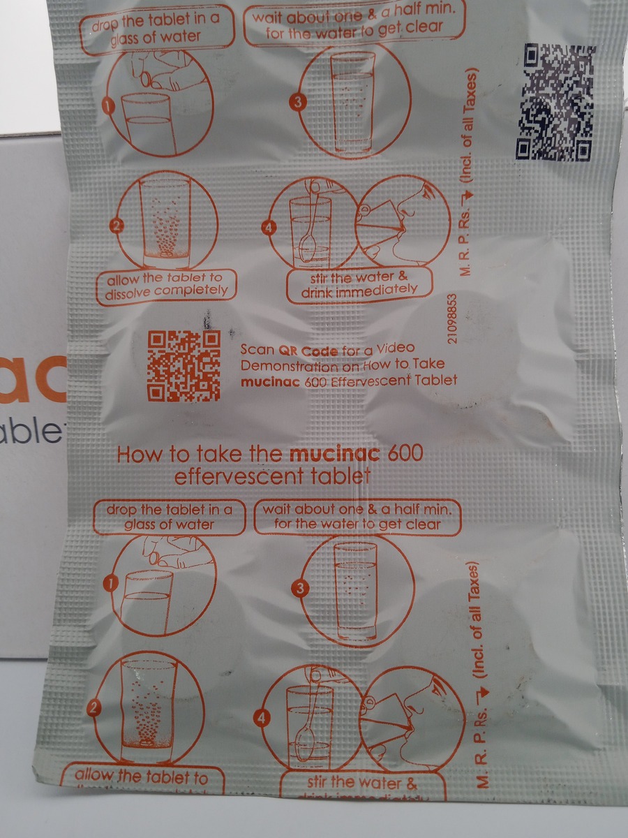 MUCINAC 600 MG - 10 TABLETS - Image 3