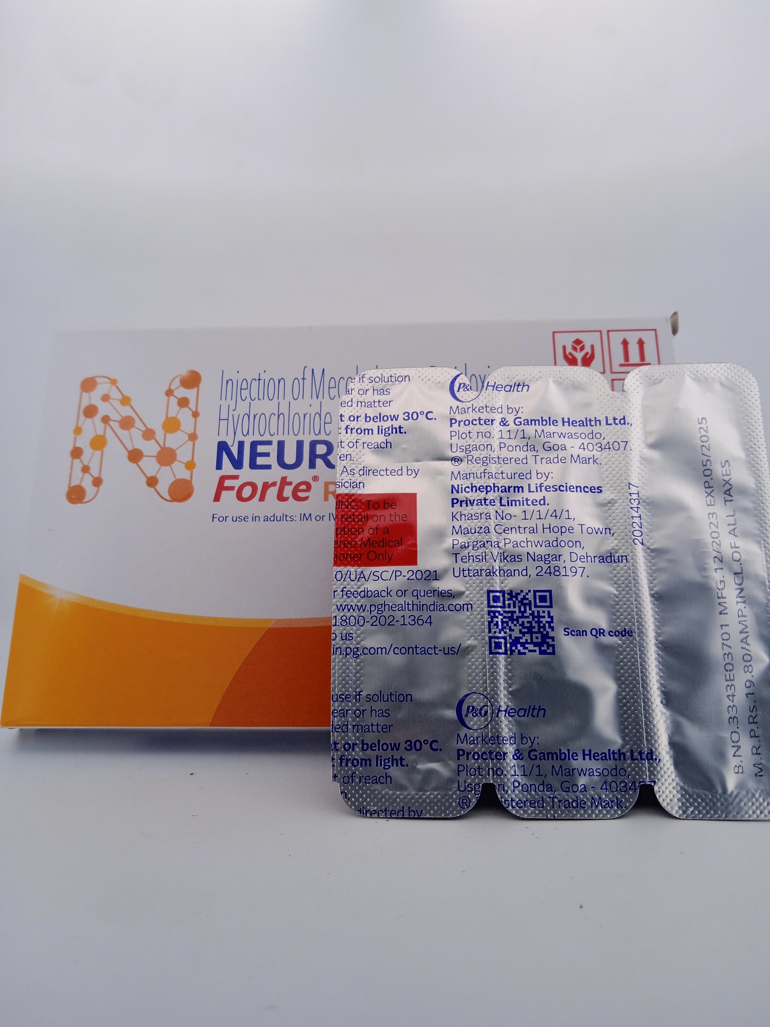 NEUROBION FORTE INJECTION 2ML - 5 AMPOULE OF 2ML - Image 3