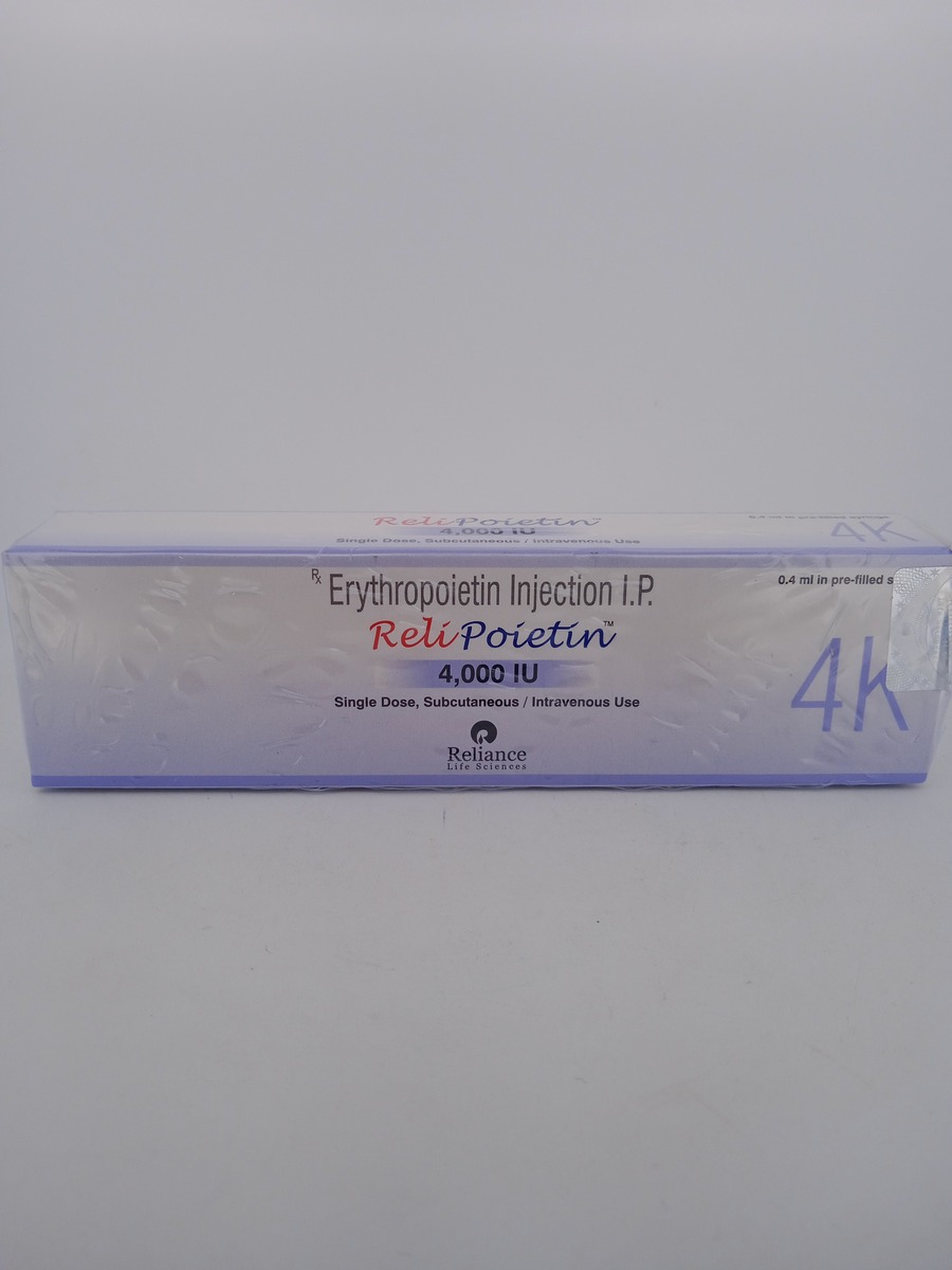 RELI POIETIN 4000 IU - 1 PRE-FILLED SYRINGE 0.4ML