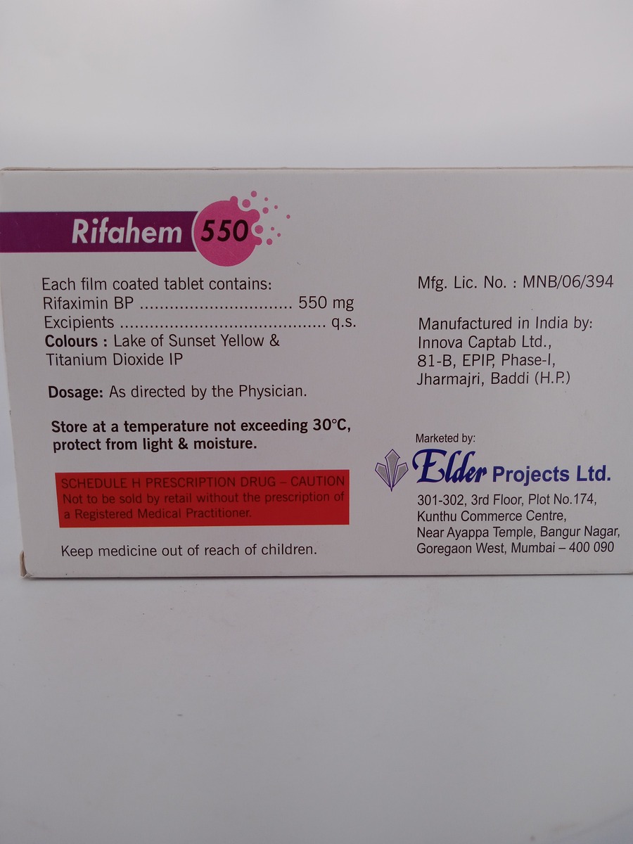 RIFAHEM 550 MG - 10 TABLETS - Image 4
