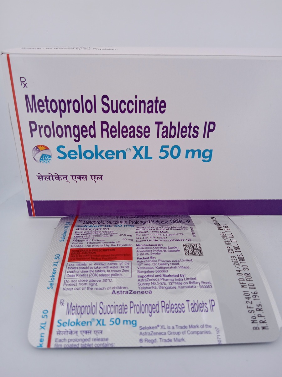 SELOKEN XL 50 MG - 30 TABLETS - Image 3