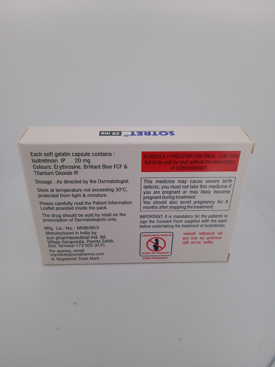 SOTRET 20 MG - 10 CAPSULE - Image 4