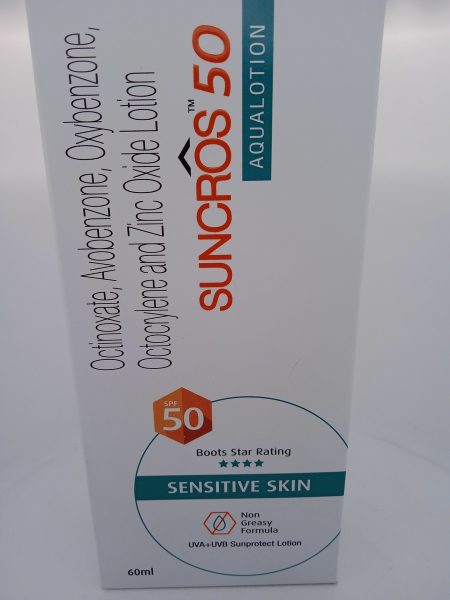 SUNCROS 50 AQUALOTION - 1 BOTTLE OF 60ML