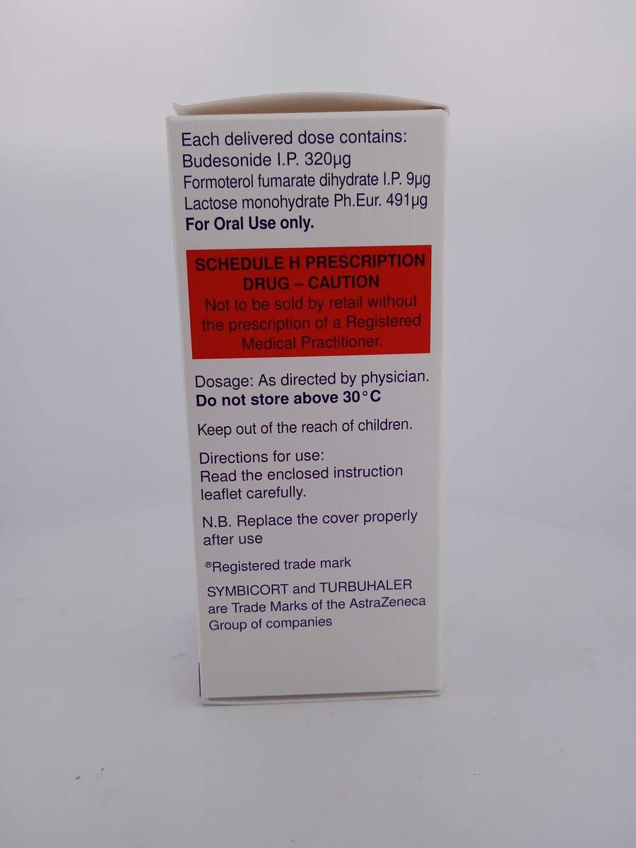 SYMBICORT TURBUHALER 320ug/9ug - 1 INHALER - Image 2