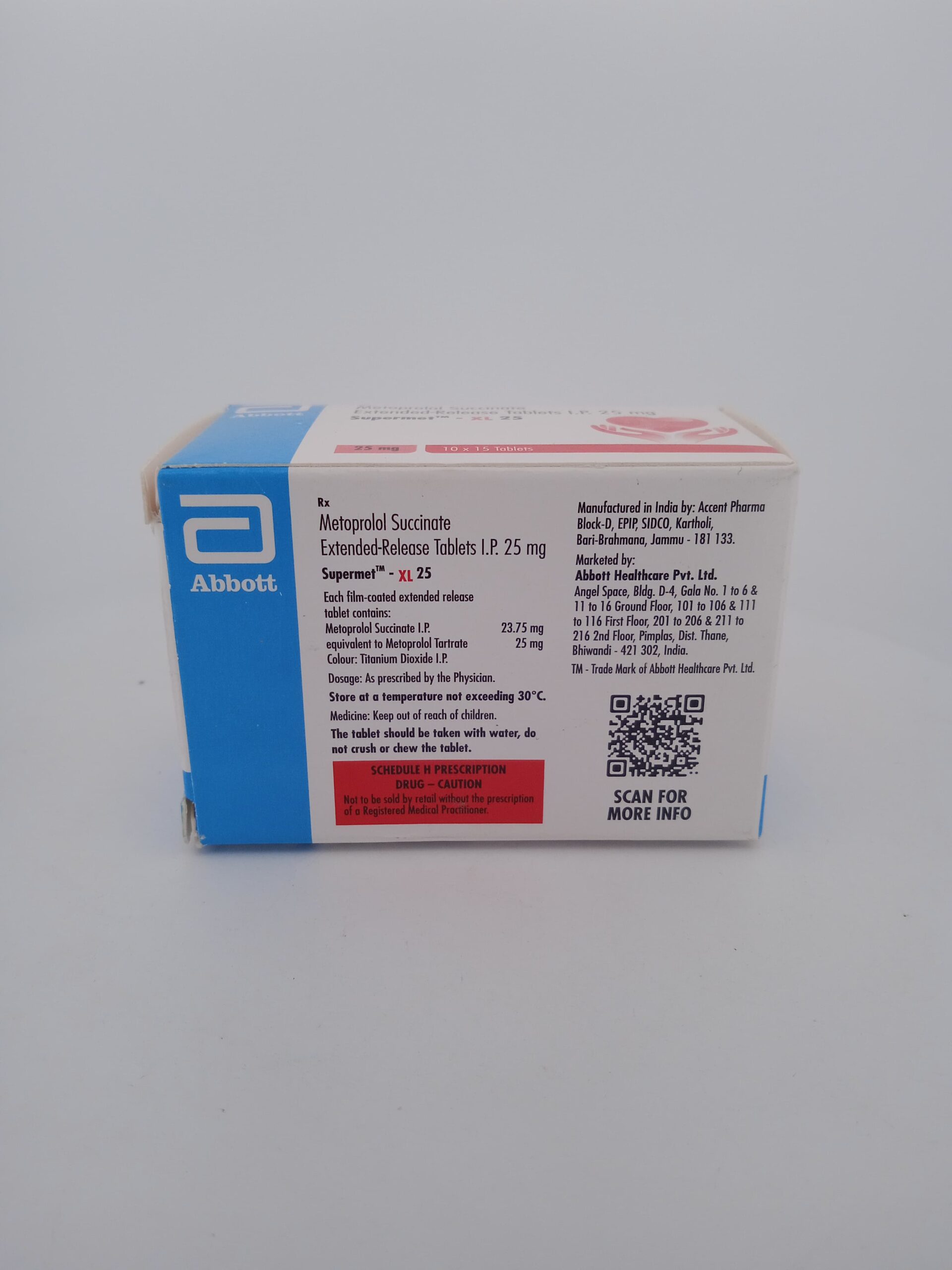 SUPERMET-XL 25 MG - 15 TABLETS - Image 3