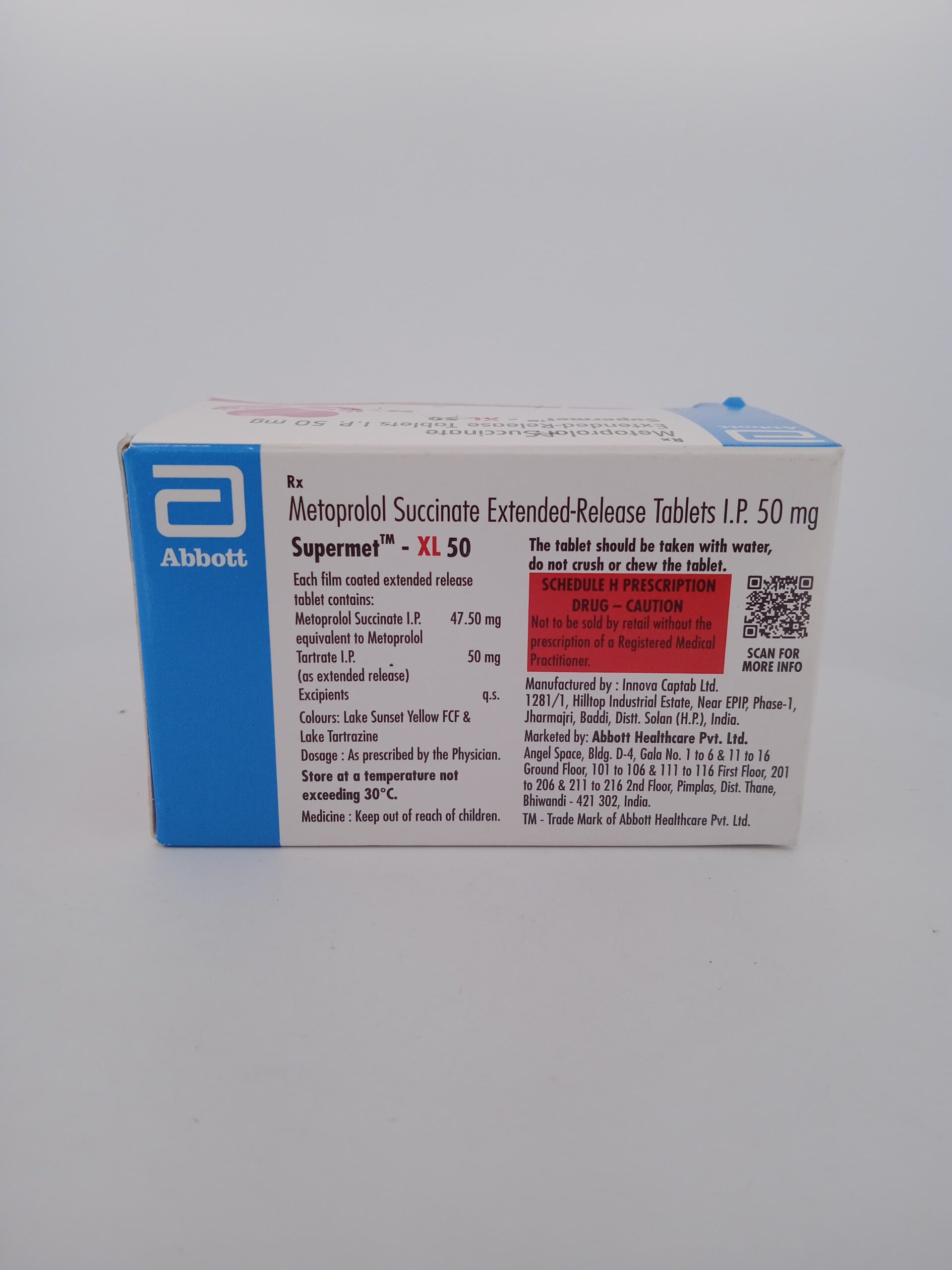 SUPERMET-XL 50 MG - 15 TABLETS - Image 4