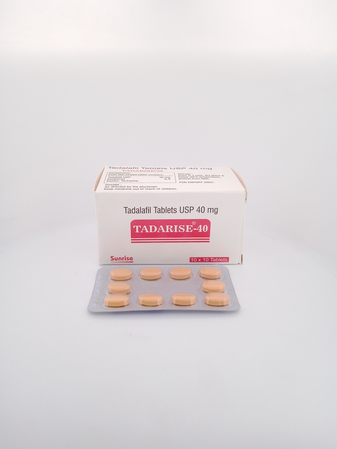 TADARISE 40 MG - 10 TABLETS