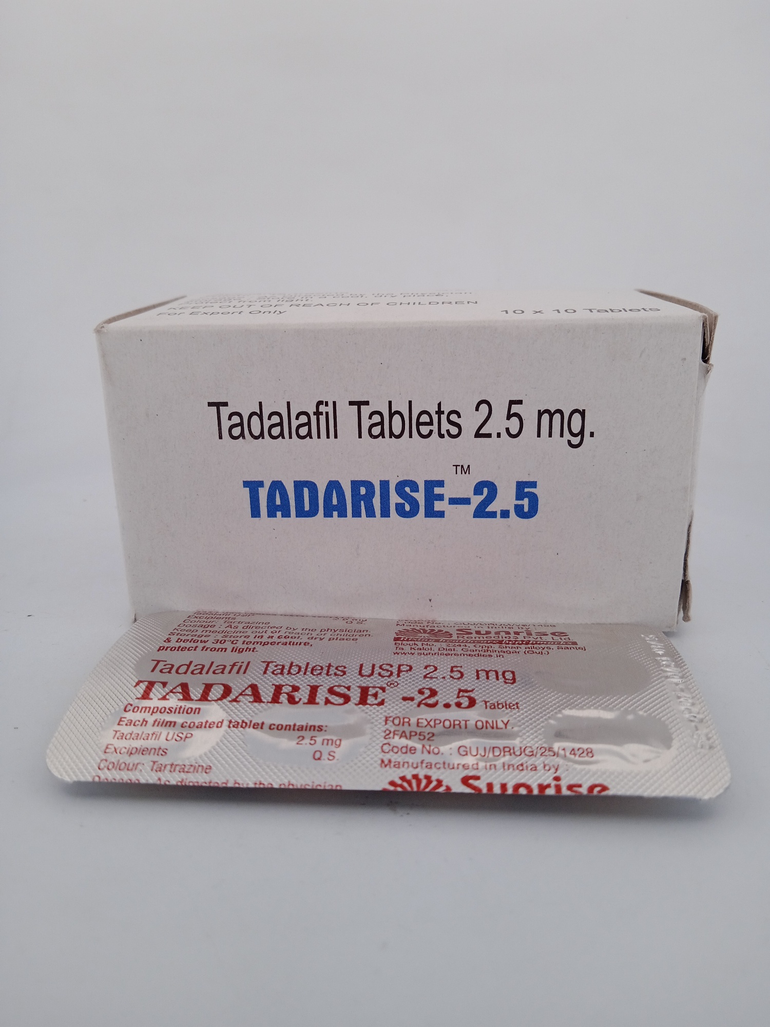 TADARISE 2.5 MG - 10 TABLET - Image 3