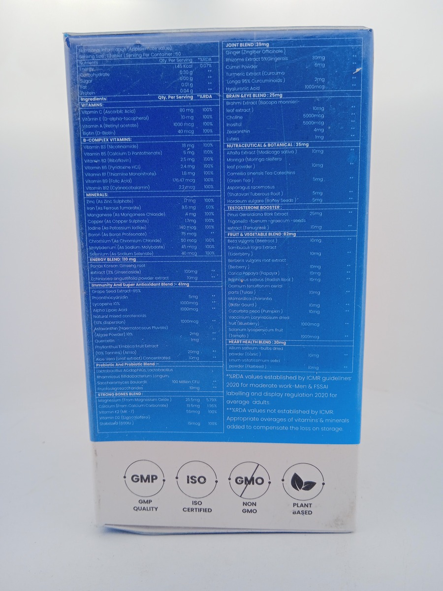 VESCA MULTIVITAMIN FOR MEN - 60 TABLETS - Image 4