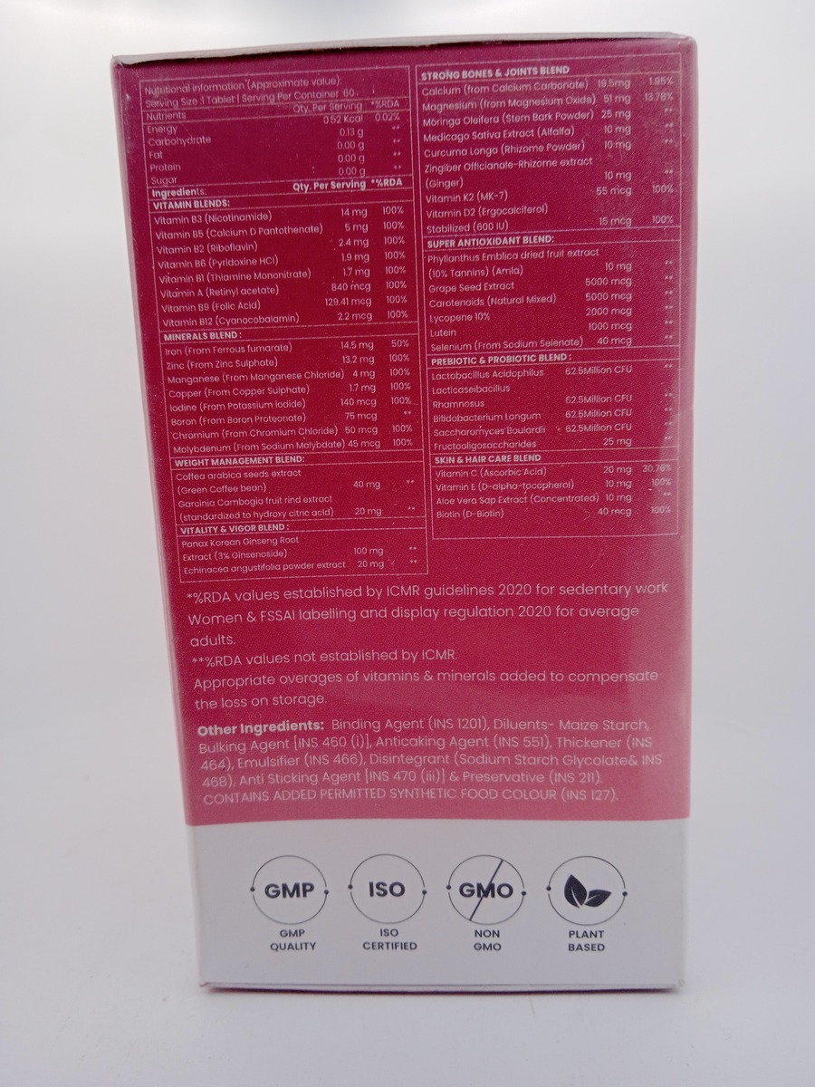 VESCA MULTIVITAMIN FOR WOMEN - 60 TABLETS - Image 3