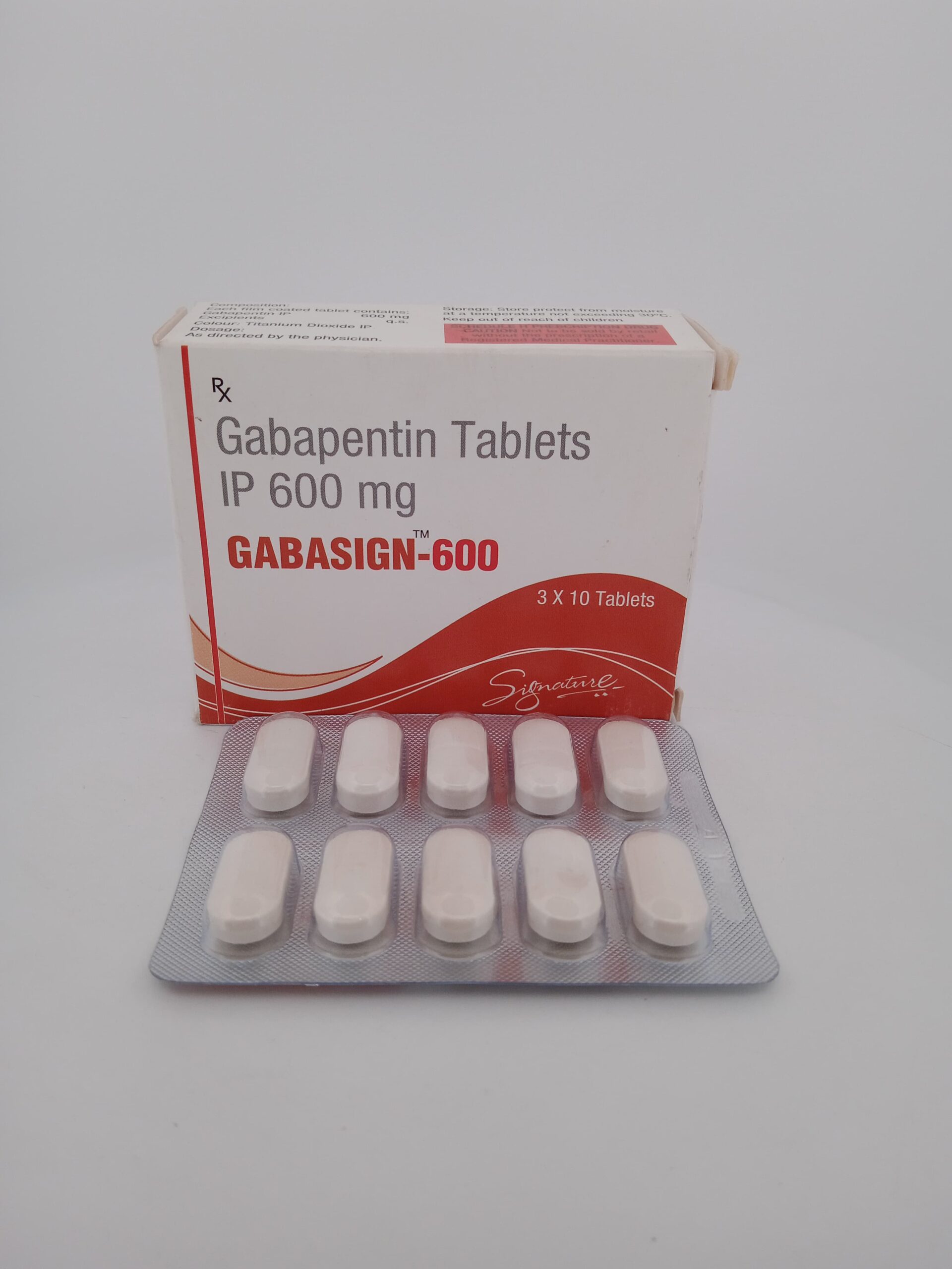 GABASIGN 600 MG - 10 TABLETS - Image 2