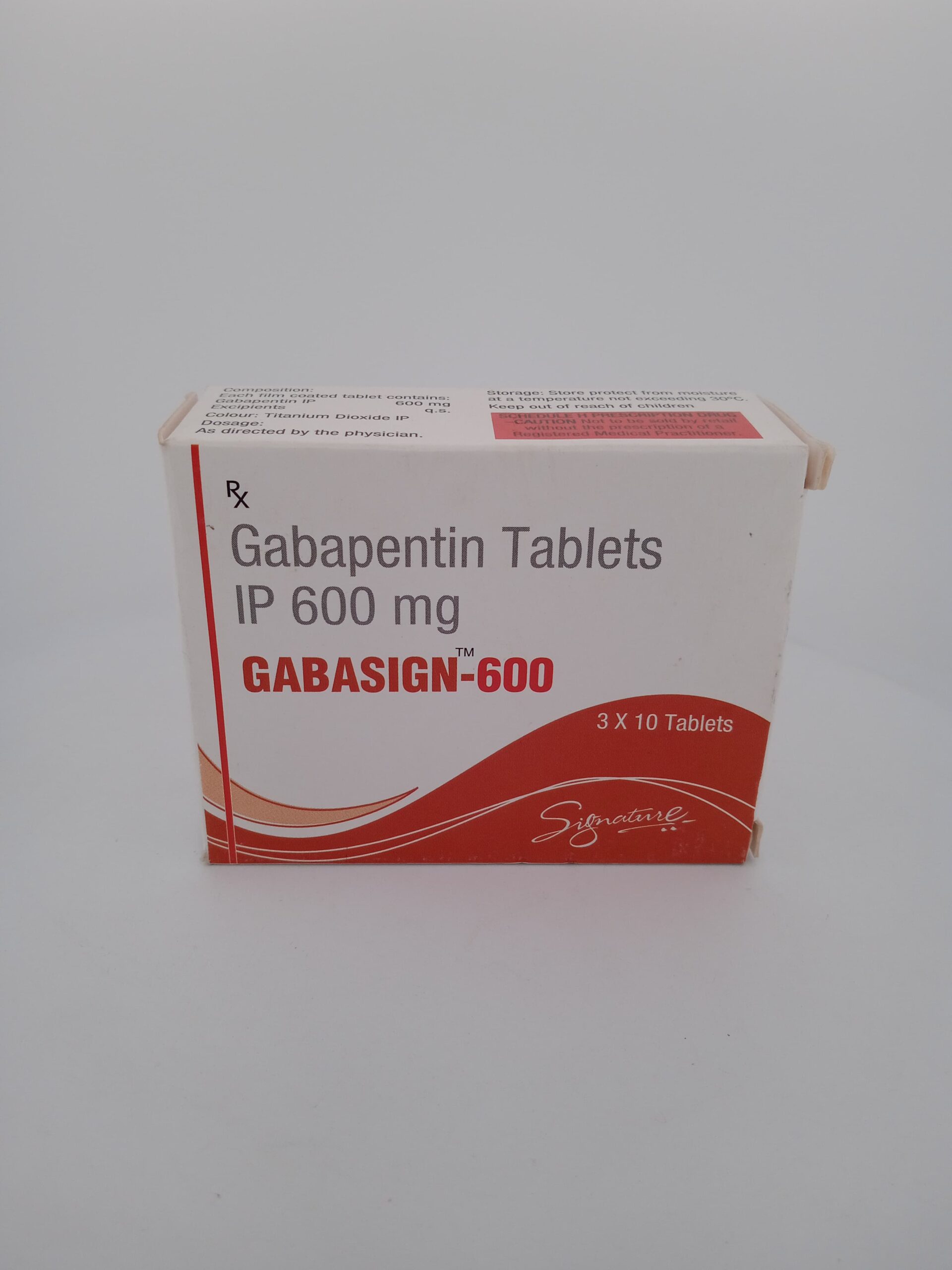GABASIGN 600 MG - 10 TABLETS