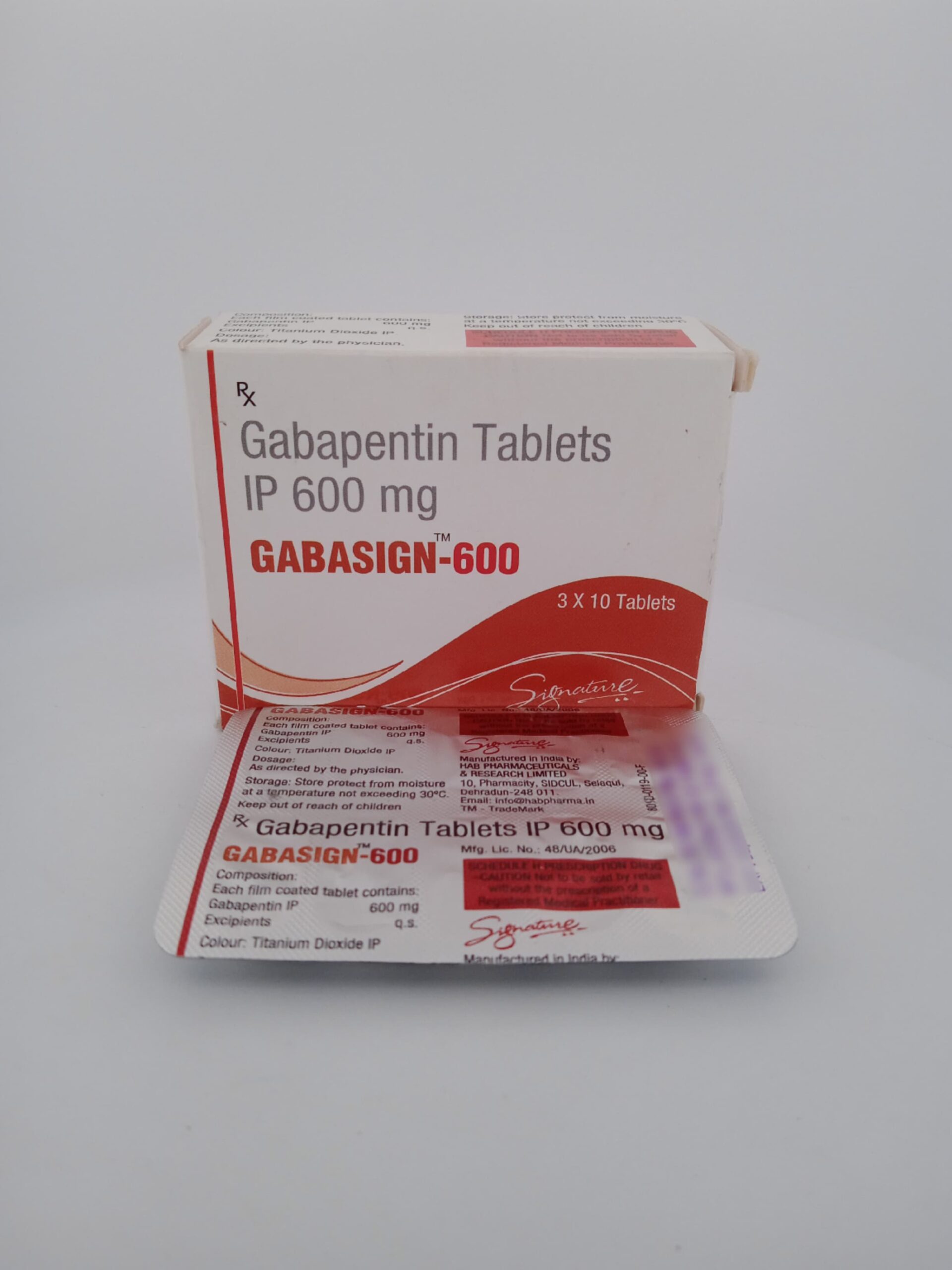 GABASIGN 600 MG - 10 TABLETS - Image 3