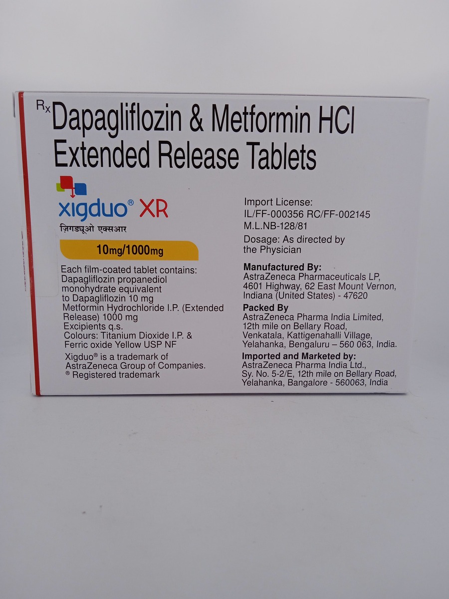 XIGDUO XR 10MG/1000MG - 7 TABLETS - Image 3